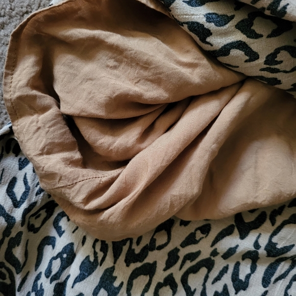 Anthropologie McKenzie Mock Neck  Leopard Print Tunic Dress Size Small - Picture 9 of 12